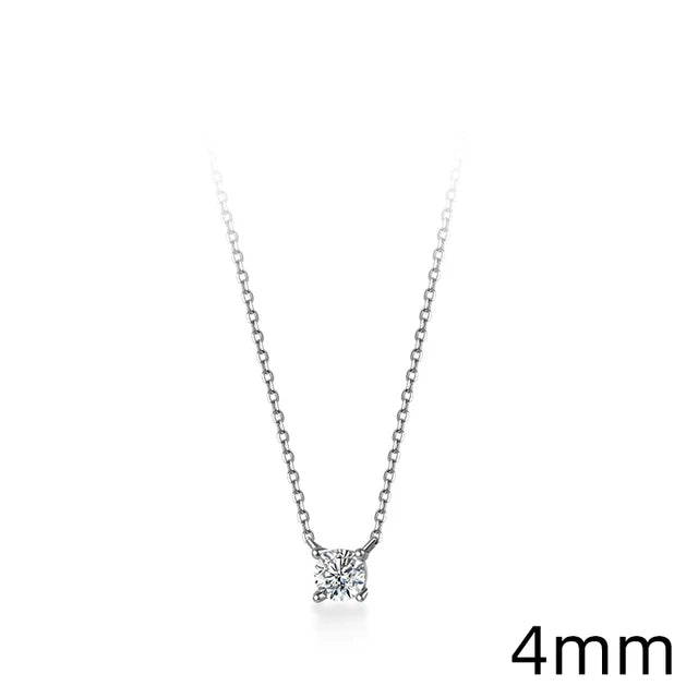 925 Sterling Silver Cubic Zirconia Pendant Necklace