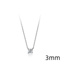 925 Sterling Silver Cubic Zirconia Pendant Necklace