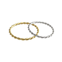 Minimalism Twisted Sterling Silver Ring