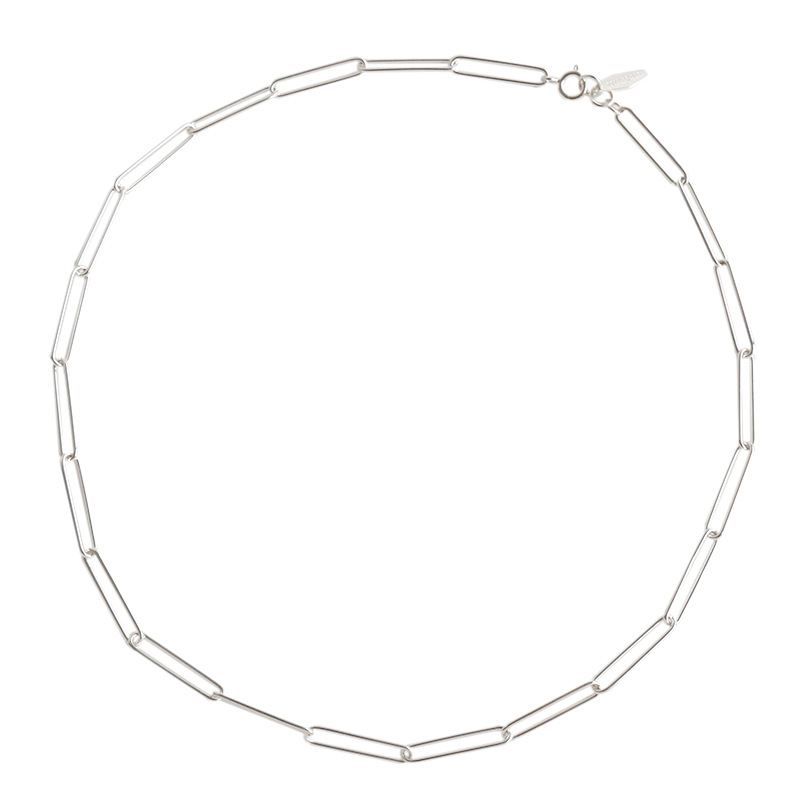 Hollow 4mm 925 Sterling Silver Chain Necklace