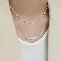 Hollow 4mm 925 Sterling Silver Chain Necklace