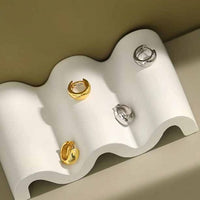Mini Wide Circle 925 Sterling Silver Huggie Hoops