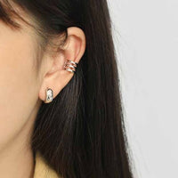Mini Wide Circle 925 Sterling Silver Huggie Hoops