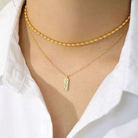 Crystal Geometry Star Tag 925 Sterling Silver Necklace