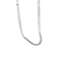 Double Layer 925 Sterling Silver Choker Necklace