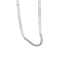 Double Layer 925 Sterling Silver Choker Necklace