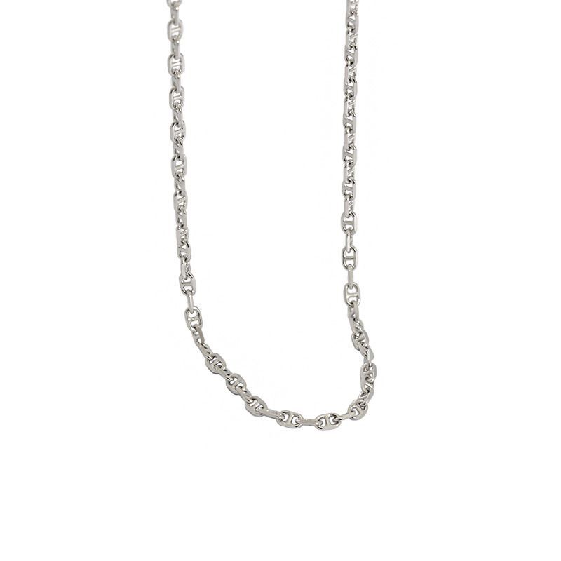 Pig Nose Choker 925 Sterling Silver Stacking Necklace