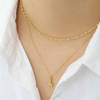 Pig Nose Choker 925 Sterling Silver Stacking Necklace
