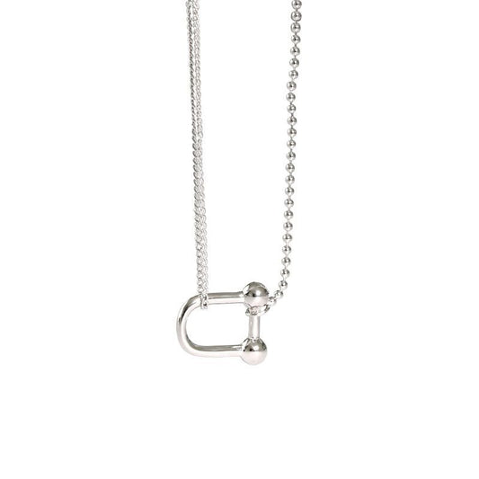 U-Shape 925 Sterling Silver Necklace