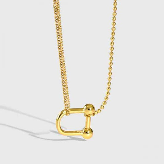 U-Shape 925 Sterling Silver Necklace