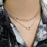 U-Shape 925 Sterling Silver Necklace