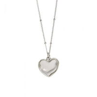 Irregular Heart Love Necklace, 925 Sterling Silver