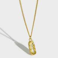 Irregular Peanut 925 Sterling Silver Necklace