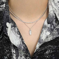 Irregular Peanut 925 Sterling Silver Necklace