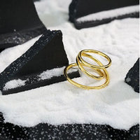 Triple Layer Cross Sterling Silver Adjustable Ring