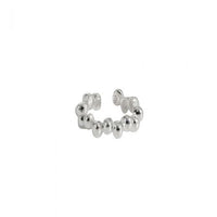 Fashion Beads 925 Sterling Silver Non-Pierced Hoop Earrings