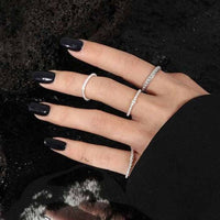 Bead Wave Twisted Sterling Adjustable Ring