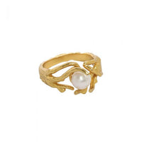 Irregular Natural Pearl Adjustable 925 Sterling Silver Ring