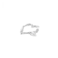 Irregular Heart Crystal Non-Pierced Earring (Single)