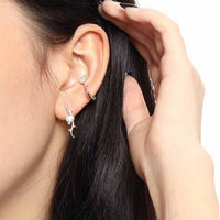 Irregular Heart Crystal Non-Pierced Earring (Single)