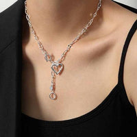 Hollow Heart 925 Sterling Silver Necklace