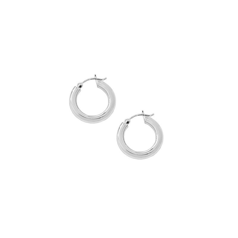 Minimalist Mini Circle 925 Sterling Silver Huggie Hoop Earrings