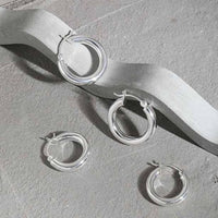 Minimalist Mini Circle 925 Sterling Silver Huggie Hoop Earrings