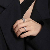 Irregular Bubble 925 Sterling Silver Adjustable Ring