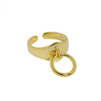 Holiday Circle Adjustable Ring 925 Sterling Silver