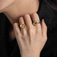 Holiday Circle Adjustable Ring 925 Sterling Silver