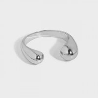 Waterdrop Adjustable Ring in 925 Sterling Silver