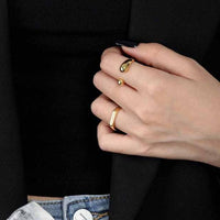 Waterdrop Adjustable Ring in 925 Sterling Silver
