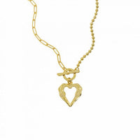 Irregular Heart 925 Sterling Silver Necklace