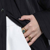 Irregular OT Shape Adjustable 925 Sterling Silver Ring