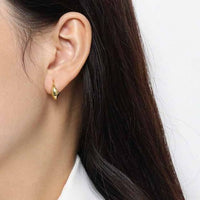 Agravity Circles 925 Sterling Silver Hoop Earrings