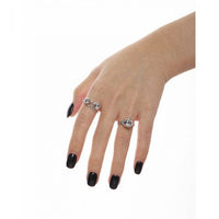 Geometry Ball 925 Sterling Silver Adjustable Ring