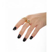Geometry Ball 925 Sterling Silver Adjustable Ring