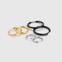 Mini Circle 925 Sterling Silver Hoop Earrings