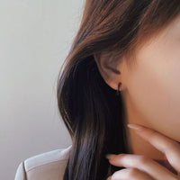 Mini Circle 925 Sterling Silver Hoop Earrings