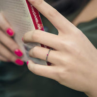 Friend's Natural Agate Bead Adjustable Ring