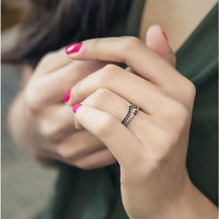 Friend's Natural Agate Bead Adjustable Ring
