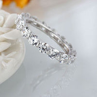 Shining Crystal 925 Sterling Silver Ring