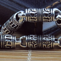 Sanskrit Ong Ma Ni Bei Mei Hong 925 Sterling Silver Necklace