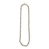 Vintage Bamboo Thai Sterling Silver Chain Necklace