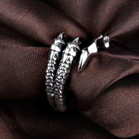Vintage Dragon Claw Adjustable 925 Sterling Silver Pinky Ring