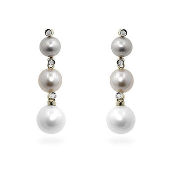 Multicolor Pearl Dangle Earrings