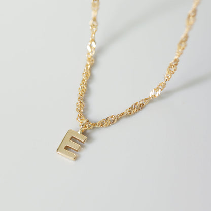 14K Solid Gold Initial Charms