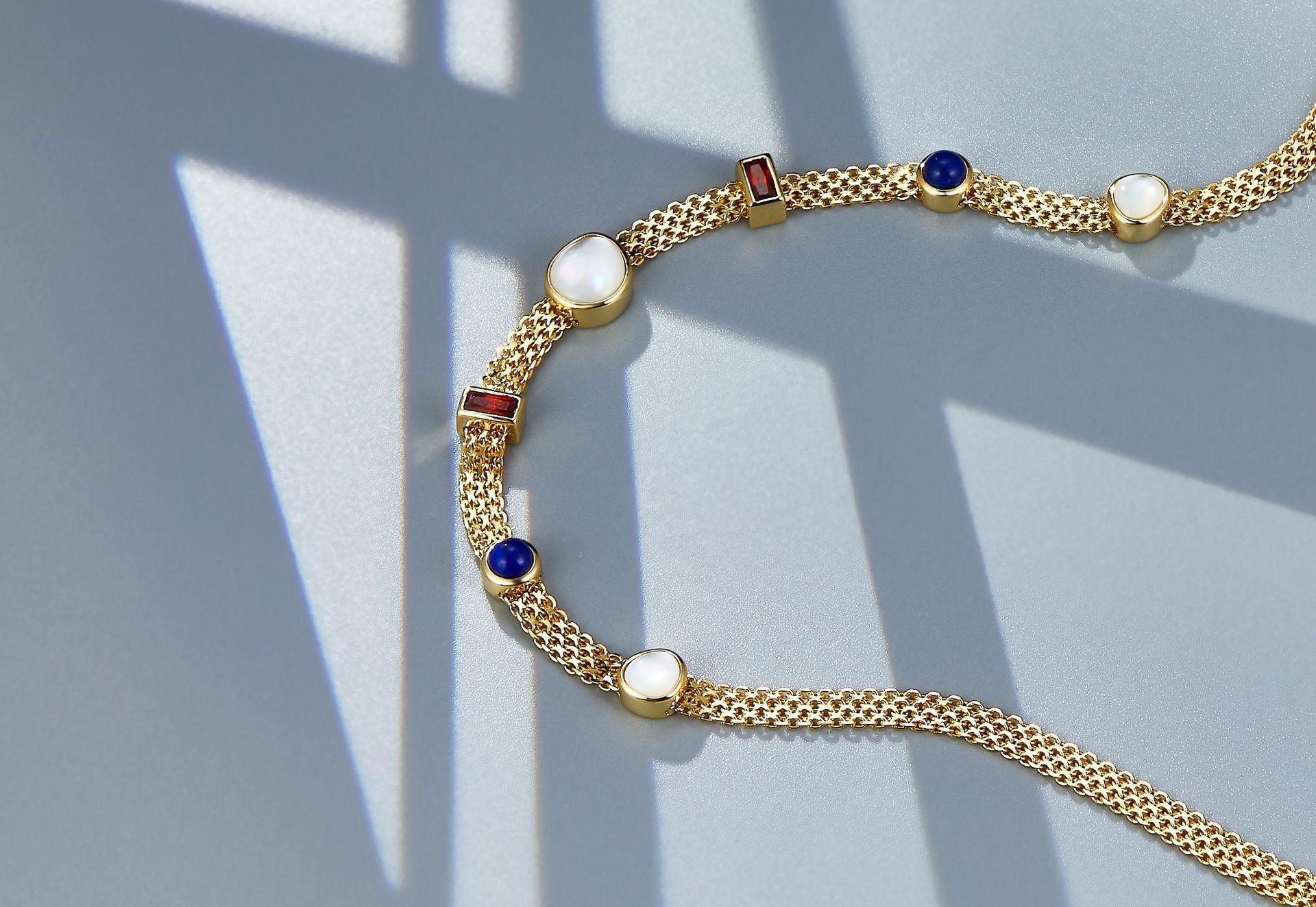 Lapis Lazuli and Pearl Choker Necklace