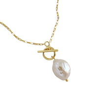 Sterling Silver Baroque Pearl Necklace