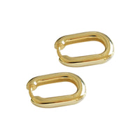 U-Shaped Small Hoop Earrings in Sterling Silver